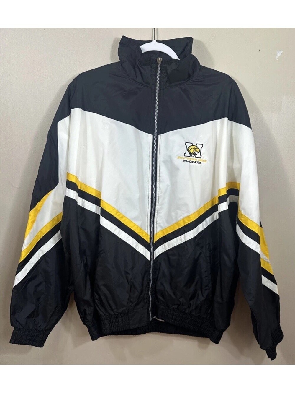 USM Southern MS Eagles Windbreaker Track Jacket XL Unisex Bl/Gold